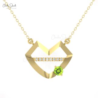 Dainty Diamond Lips Necklace In Solid 14k Gold Periodt 4mm Gemstone Hubb Chain Necklace